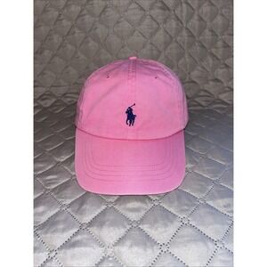 Polo Ralph Lauren Pink Strap Back Baseball Dad Hat Cap